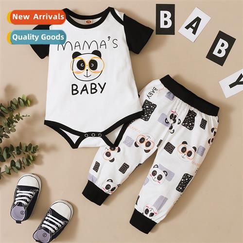 Girls spring  fall  2021 new fashi bear printing short-sleev