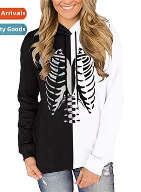 Diablo punk style wing print patchwork lg sleeve thin secti