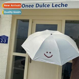 cure smiley sunscreen ins vinyl cute umbrella Korean face
