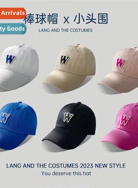 W letters baseball cap female models fashi small head circum