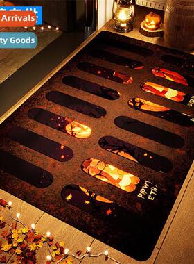 Entry door floor mat Halloween ghost face me carpet clown ho