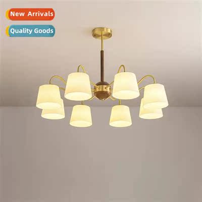 Walnut all copper living room sweet tube chelier Scinavian c