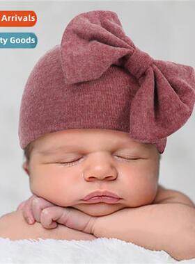 Newborn Fetal Hat Baby Bowknot Pullover Hat Fashi Warm Toddl