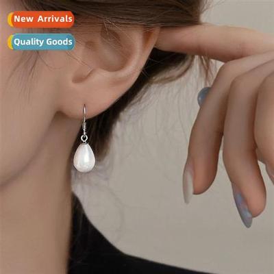 Copper jewelry teardrop pendant oval imati pearl earrings br