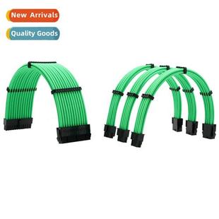 Power Extensi Cable ATX Braided Chassis Green Snak Computer