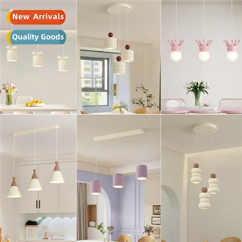 New cream wind three head dining room chelier modern simple