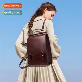 college lear shoulder bag Tide style Engl female schoolbag