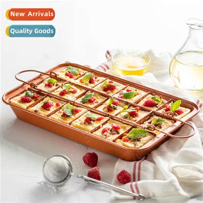 Live bottom square nstick brownie baking pan baking cake mol