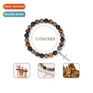 Europe and Uned States mens cross hemate ste tigers eye ste