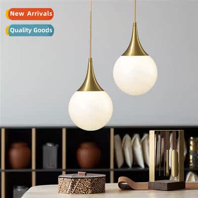 Bedroom bedside small chelier restaurant bar lamp full coppe