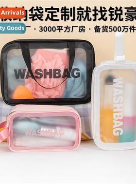 Travel Transparent Three Piece Makeup Wash Bag Large Capacy