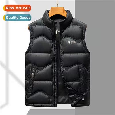 Down vest men 2023 fall and winter new casual undershirt hor