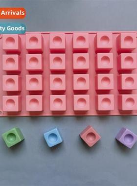 24 cnected dots square 195 chocolate silice mold cake puddin