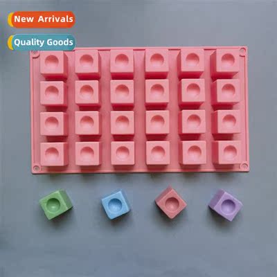 24 cnected dots square 195 chocolate silice mold cake puddin