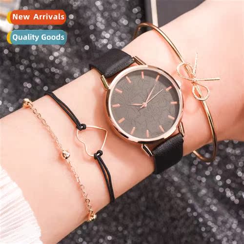 Simple fashi fashi watch quartz watch womens classic pu stra