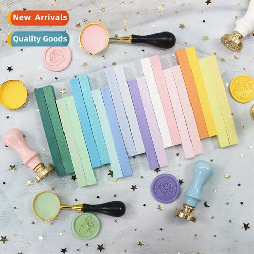 Square Hmade Fire Lacquer Wax Strips Simple Macar 24 Colors