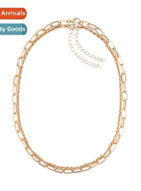 New Simple Creative Alloy Atmospheric Double Layer Necklace