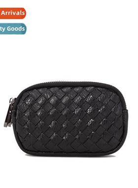 Coin purse 2023 new wallet women hmade woven multi-compartme