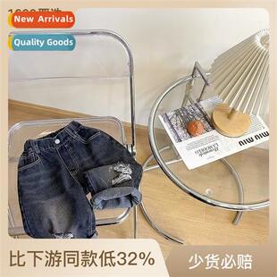 Childrens fall boys broken holes jeans baby pants ltle boy s