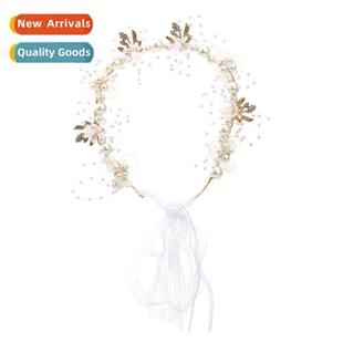 luxury wind design Korean pearl light hmade flowers versi