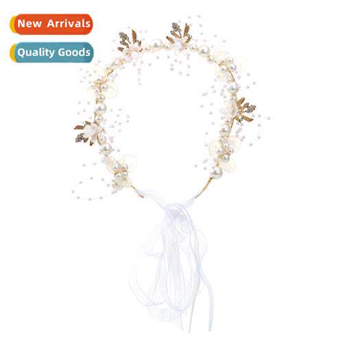 Korean versi   light luxury wind design hmade pearl flowers