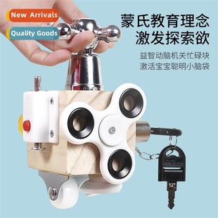 Cube Teaching Early Wooden Mtessori Busy Childrens CPC Aid