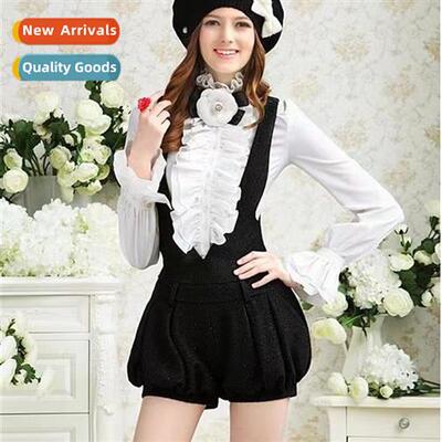 2023 spring  summer new Lotus leaf edge collar fashi tempera