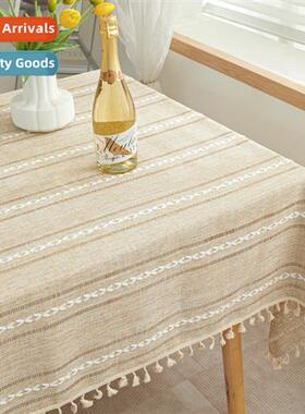New modern minimalist style striped table cloth anti-scald t