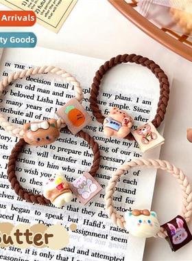 Korea Colorblocking Ice Cream Multi-Layer Stch Hair Bs Marin