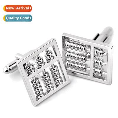 Mens French shirt wh retro abacus cufflinks mens clothing cu
