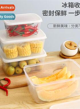 Refrigerator Storage Box Large Capacy Transparent Fresh Stor