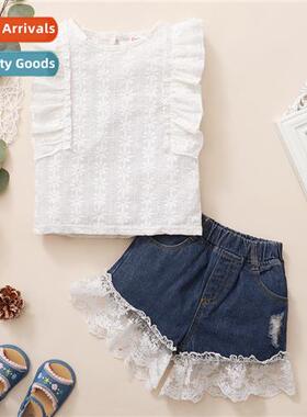 Girls childrens spring  autumn  2022 new n sleeveless solid