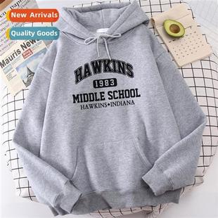 sleeved sweater Womens fall thickened spring hoo padded