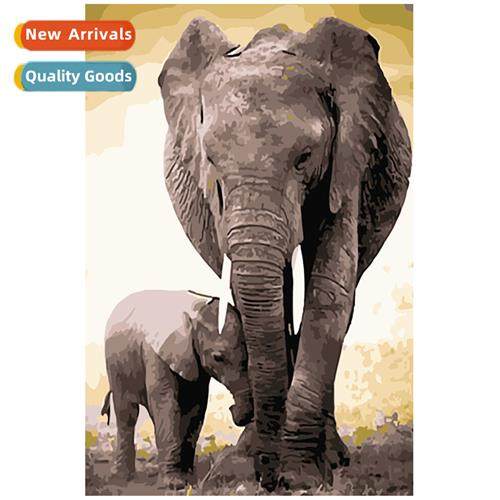 5d diamd painting animal series elephant cross stch mor  chi