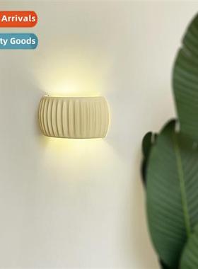 French cream wind bedside eye wall lamp modern simple corrid