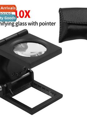 10 times metal wh pointer cloth mirror LED pigehole magnifie