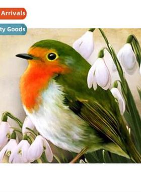 New hmade stick diamd cross stch decorative painting humming