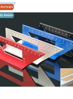 Woodworking T-type scribing gauge multifunctial angle ruler