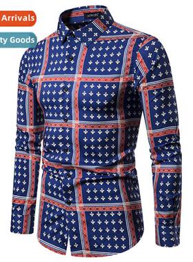 2019 Autumn Large Size New Versatile Casual Lapel Digal Prin