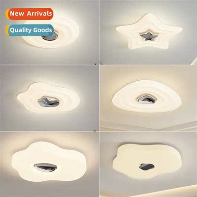 Full Spectrum Bedroom Ceiling Lights Simple Modern Cream Bre