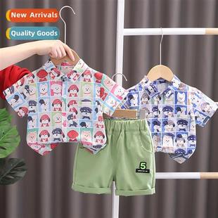 baby shi sleeved short boy style new 2023 summer Boys