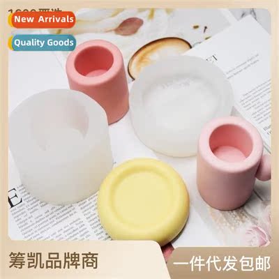 Round Storage Tray Silice Mould Korean Cup Coaster Plaster M