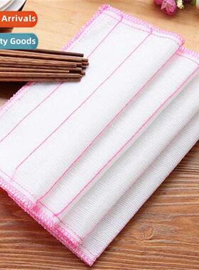 30*30 Five layers  cott wood fiber n-stick dishcloths Dishwa
