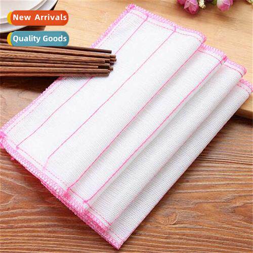 30*30 Five layers  cott wood fiber n-stick dishcloths Dishwa