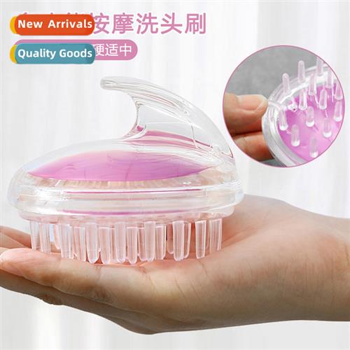 Crystal transparent shampoo brush head massage shampoo massa