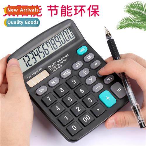12-b solar calculator for students dual power  financial fic