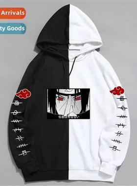 Japanese Naruto Uchiha Weasel Printed Hoodie Large Size Loos