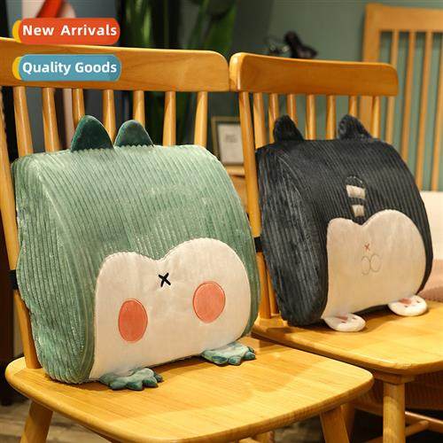 Striped ass fice seat cushi car lumbar back cushi lumbar cus