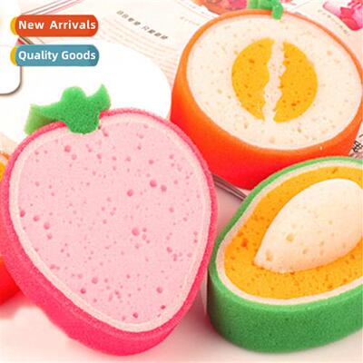 A1572  fru  thickened spge peplum dishcloth wiping rag dish