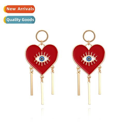 New creative alloy smeared earrings retro fashi geometric ey